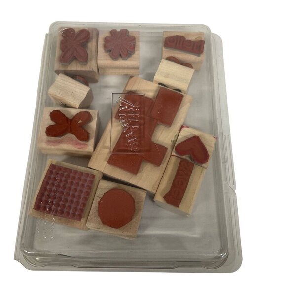 Stampin Up! Sweet Shapes Assorted Rubber Stamp Set For Crafting & Scrapbooking - Picture 2 of 2
